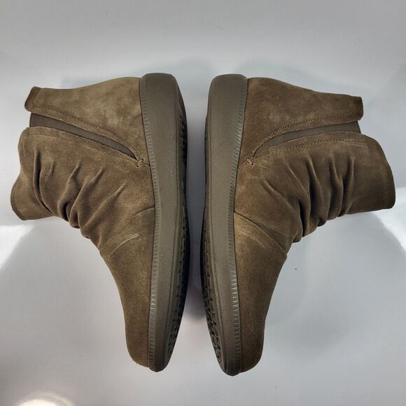 Munro Women Scout Brown Suede Ankle Booties Size 6.5W Wide - Picture 12 of 13